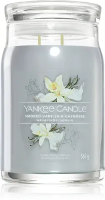 Yankee Candle Smoked Vanilla & Cashmere - Ароматическая свеча Signature