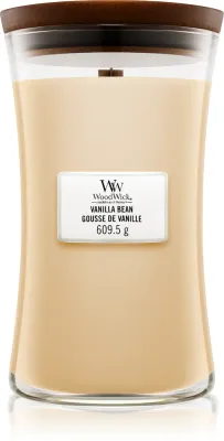 Woodwick Vanilla Bean - Ароматическая свеча с деревянным фитилем