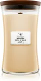 Woodwick Vanilla Bean - Ароматическая свеча с деревянным фитилем — фото 1
