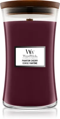 Woodwick Phantom Cherry - Ароматическая свеча с деревянным фитилем