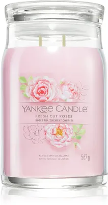 Yankee Candle Fresh Cut Roses - Ароматическая свеча Signature