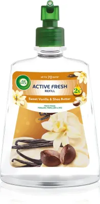 Air Wick Active Fresh Sweet Vanilla & Shea Butter - Освежитель воздуха наполнение, 228 мл
