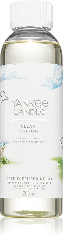 Yankee Candle Clean Cotton - Наполнитель для диффузоров, 200 мл