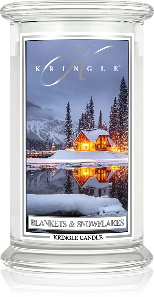 Kringle Candle Blankets & Snowflakes - Ароматическая свеча "швечка запахова", 624 г