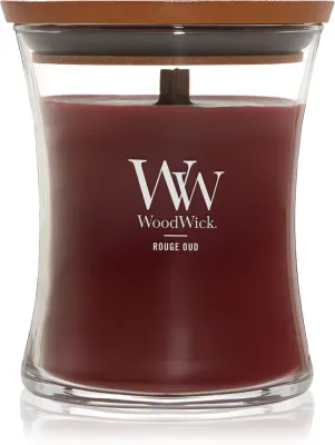 Woodwick Rouge Oud - Ароматическая свеча с деревянным фитилем