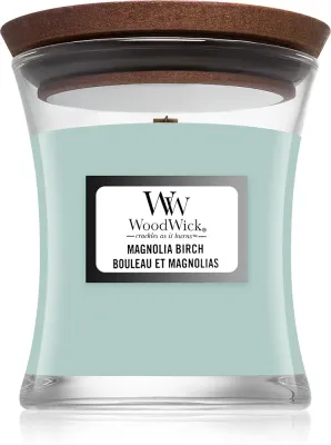 Woodwick Magnolia Birch - Ароматическая свеча с деревянным фитилем