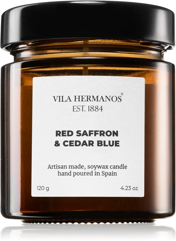 Vila Hermanos Apothecary Red Saffron & Cedar Blue - Ароматическая свеча, 150 г
