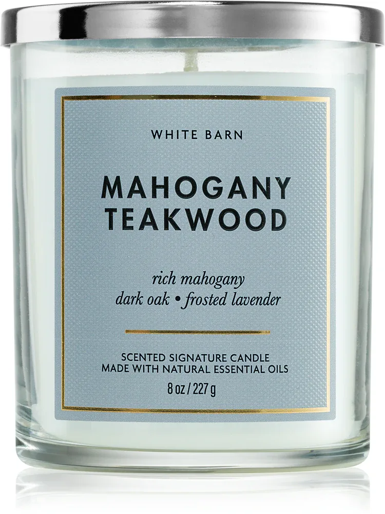 Bath & Body Works Mahogany Teakwood - Ароматическая свеча, 227 г