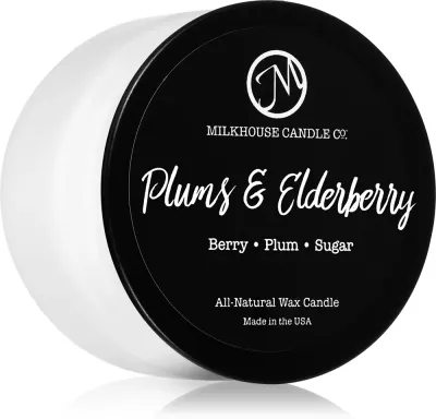 Milkhouse Candle Co. Creamery Plums & Elderberry - Ароматическая свеча Treveler Tin Treveler Tin, 106 г