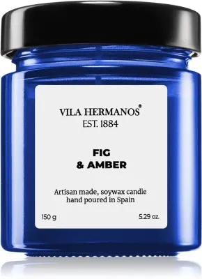Vila Hermanos Apothecary Cobalt Blue Fig & Amber - Ароматическая свеча
