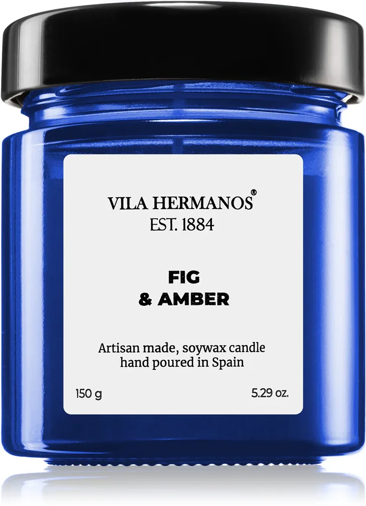 Vila Hermanos Apothecary Cobalt Blue Fig & Amber - Ароматическая свеча