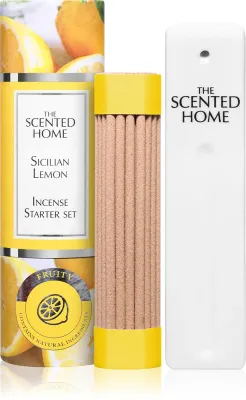 Ashleigh & Burwood London Sicilian Lemon - Ароматические палочки Ashleigh Burwood London Sicilian Lemon с подставкой, цитрусовый аромат, 1 шт, 1 шт