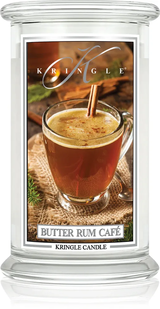 Kringle Candle Butter Rum Cafe - Ароматическая свеча, 624 г