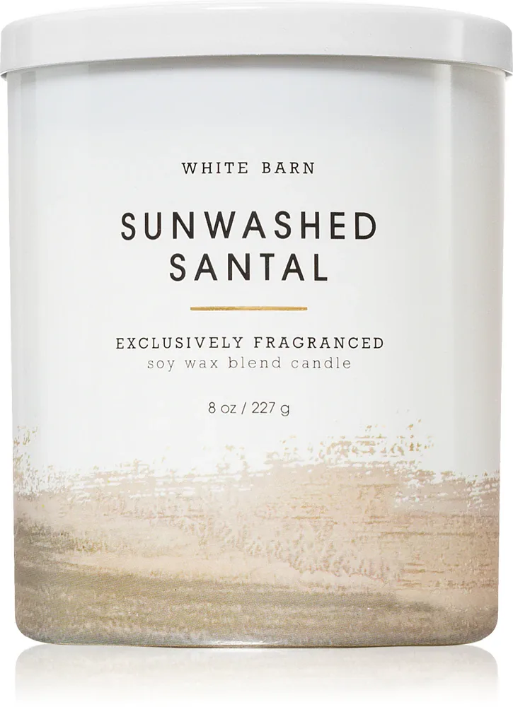 Bath & Body Works Sunwashed Santal - Ароматическая свеча, 227 мл