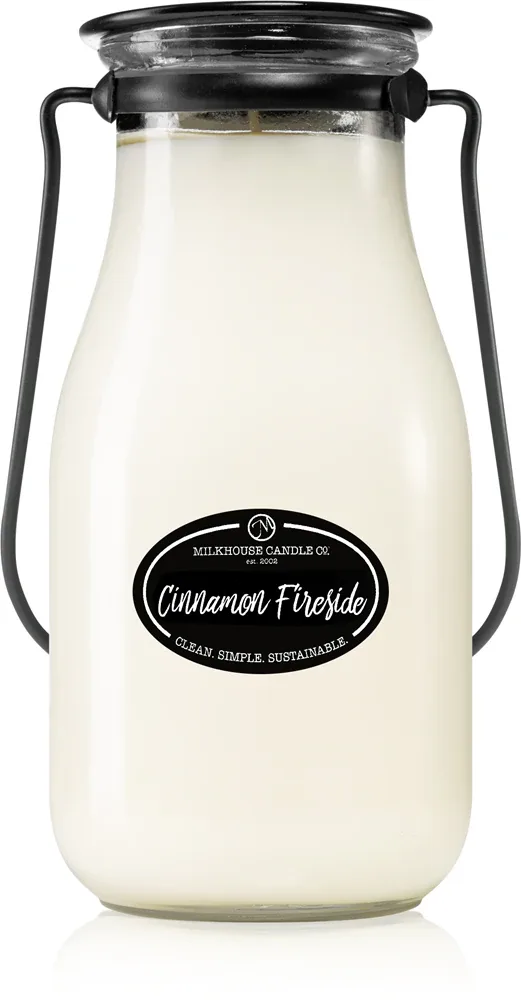 Milkhouse Candle Co. Creamery Cinnamon Fireside - Ароматическая свеча Milkbottle