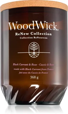 Woodwick Renew Black Currant & Rose - Ароматическая свеча