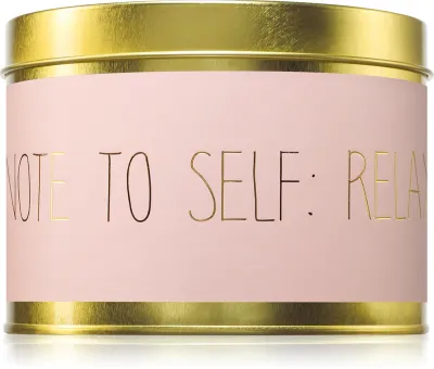 My Flame Green Tea Time Note To Self: Relax - Ароматическая свеча, 11 см
