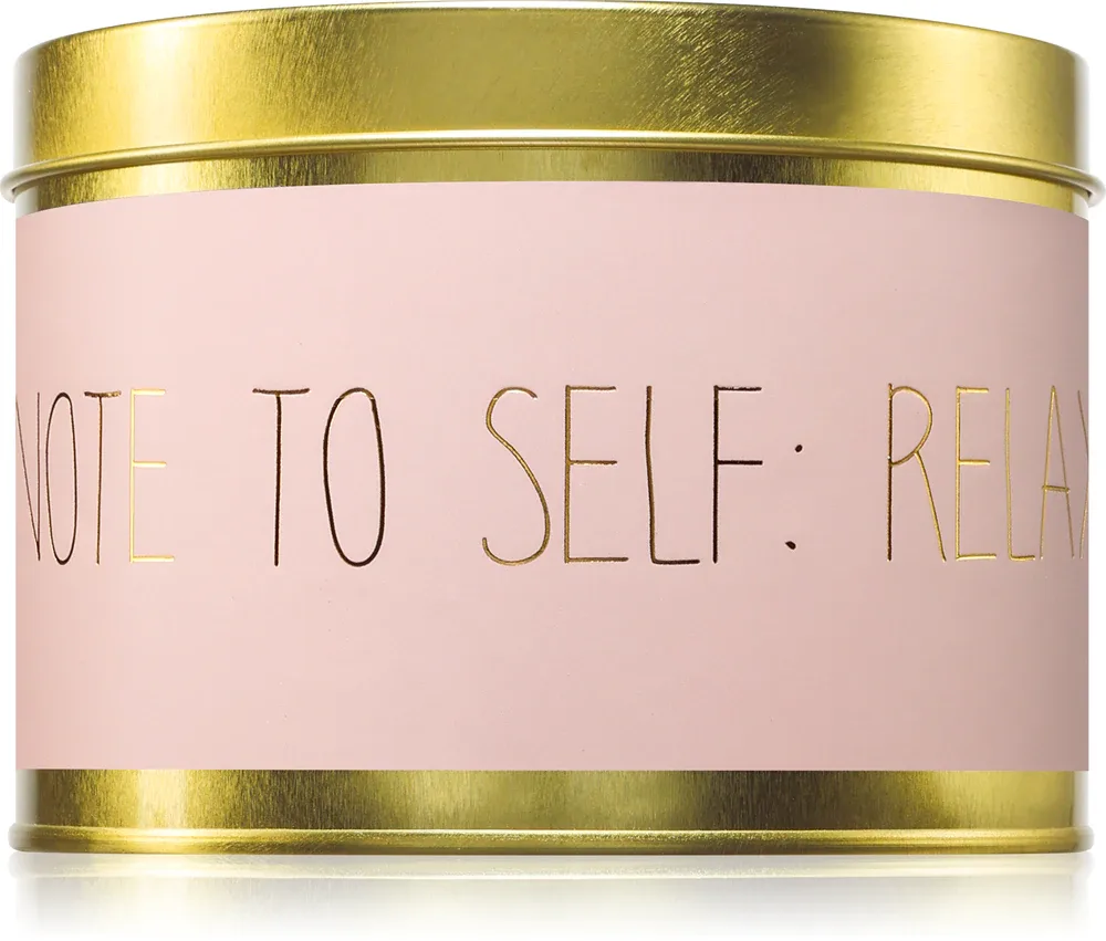 My Flame Green Tea Time Note To Self: Relax - Ароматическая свеча, 11 см