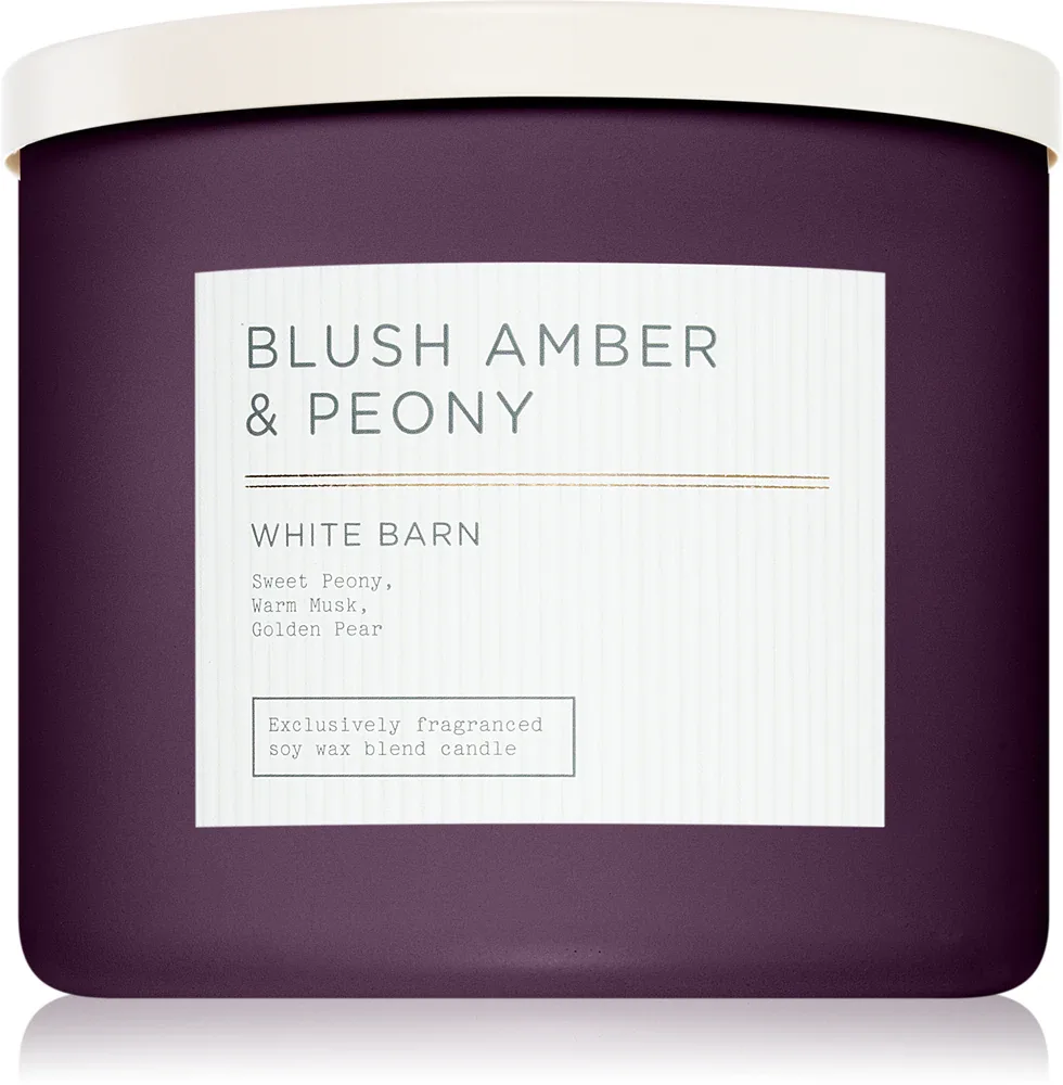 Bath & Body Works Blush Amber Peony - Ароматическая свеча, 411 г
