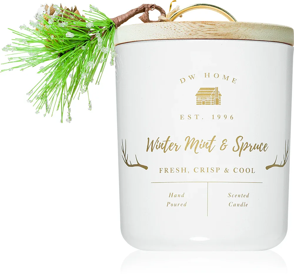 DW Home Farmhouse Winter Mint & Spruce - Ароматическая свеча, 244 г
