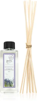 ipuro Essentials Lavender Touch - Наполнитель для диффузоров + ароматические палочки для диффузора + patyczki zapachowe do dyfuzora zapachowego, 200 мл