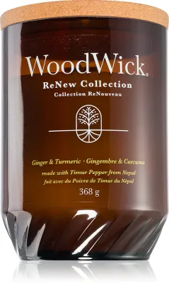 Woodwick Renew Ginger & Tumeric - Ароматическая свеча с деревянным фитилем