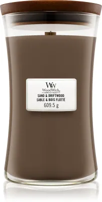 Woodwick Sand & Driftwood - Ароматическая свеча с деревянным фитилем