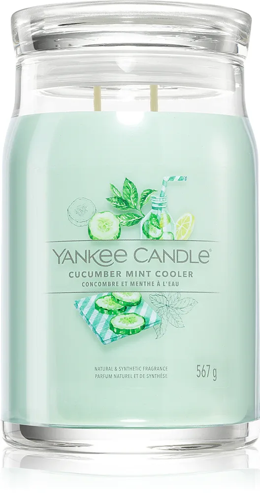 Yankee Candle Cucumber Mint Cooler - Ароматическая свеча Signature
