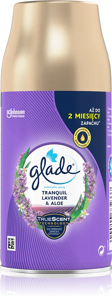 GLADE Tranquil Lavender & Aloe - Автоматический освежитель воздуха с запасом, 269 мл