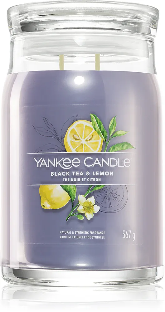 Yankee Candle Black Tea & Lemon - Ароматическая свеча, 567 г
