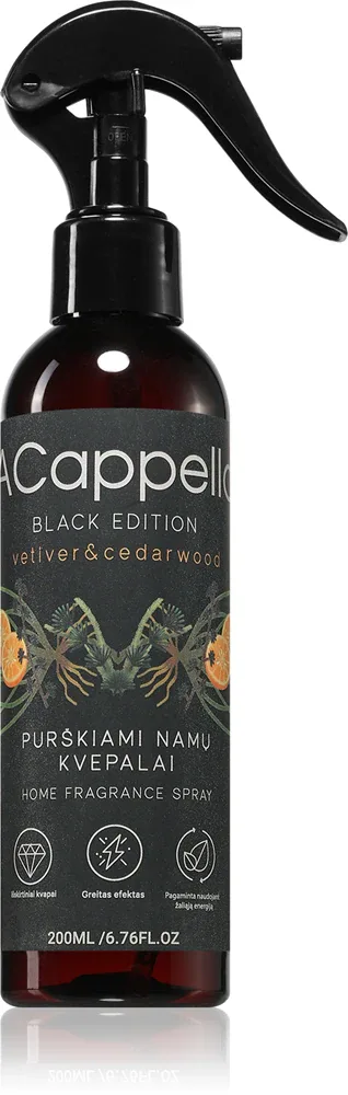 ACappella Vetiver & Cedarwood - Освежитель воздуха в аэрозольной упаковке, 200 мл