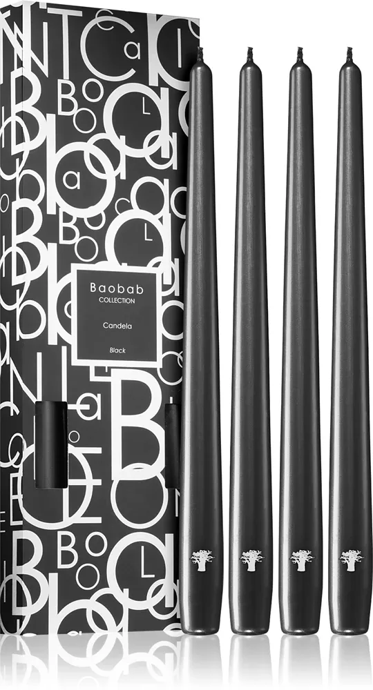 Baobab Collection Candela Black - свеча, 4 шт