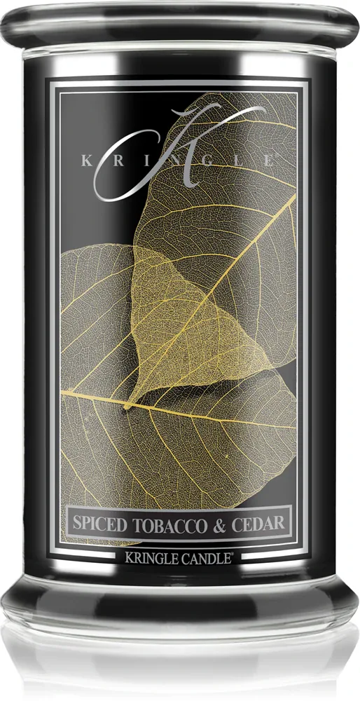 Kringle Candle Spiced Tobacco & Cedar - Ароматическая свеча, 623 г