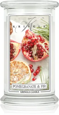 Kringle Candle Pomegranate & Fir - Ароматическая свеча, 624 г