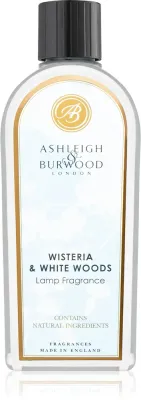 Ashleigh & Burwood London Lamp Fragrance Wisteria & White Woods - Наполнитель для каталитической лампы Ashleigh Burwood London Lamp Fragrance Wisteria White Woods цветочный, древесный, сменный, 500 мл, 500 мл