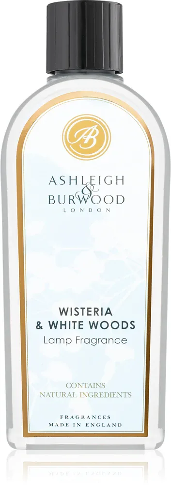 Ashleigh & Burwood London Lamp Fragrance Wisteria & White Woods - Наполнитель для каталитической лампы Ashleigh Burwood London Lamp Fragrance Wisteria White Woods цветочный, древесный, сменный, 500 мл, 500 мл