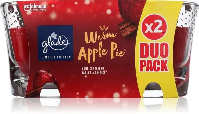 GLADE Warm Apple Pie - Ароматическая свеча в двойной упаковке podwójne opakowanie, 2 г