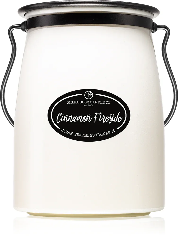 Milkhouse Candle Co. Creamery Cinnamon Fireside - Ароматическая свеча Butter Jar