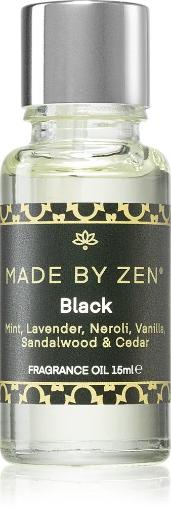 Ароматическое масло для дома MADE BY ZEN Black свежее, древесно-травяное, 15 мл