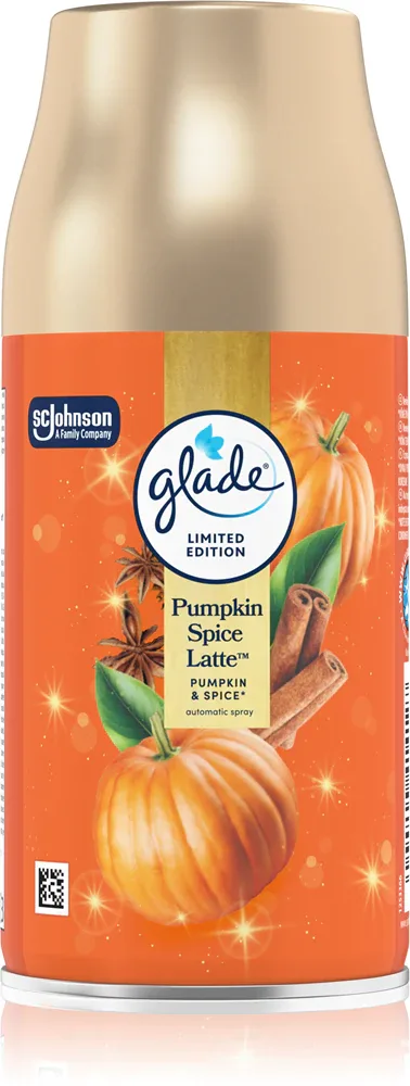 GLADE Pumpkin Spice Latte - Автоматический освежитель воздуха, заправка, 269 мл