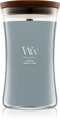 Woodwick Terra Haze - Ароматическая свеча с деревянным фитилем с деревянным фитилем, 610 г