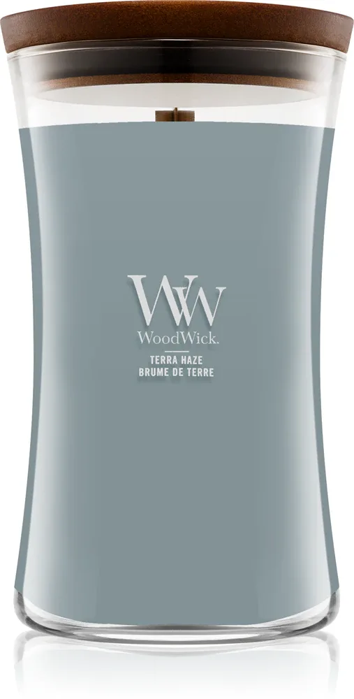 Woodwick Terra Haze - Ароматическая свеча с деревянным фитилем с деревянным фитилем, 610 г