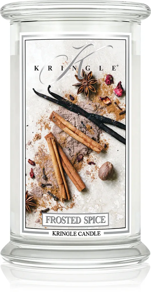 Kringle Candle Frosted Spices - духовая свеча, 624 г