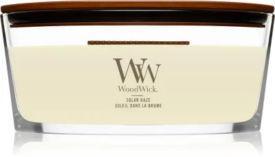 Woodwick Solar Haze - Ароматическая свеча с деревянным фитилем (hearthwick) с деревянным фитилем (hearthwick), 453 г