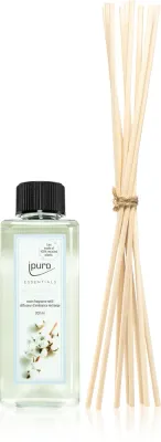 ipuro Essentials Cotton Fields - Наполнитель для аромадиффузора + ароматические палочки для аромадиффузора + patyczki zapachowe do dyfuzora zapachowego, 200 мл
