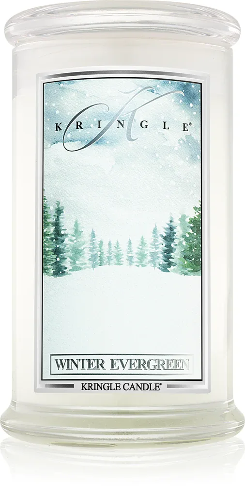 Kringle Candle Winter Evergreen - Ароматическая свеча, 624 г