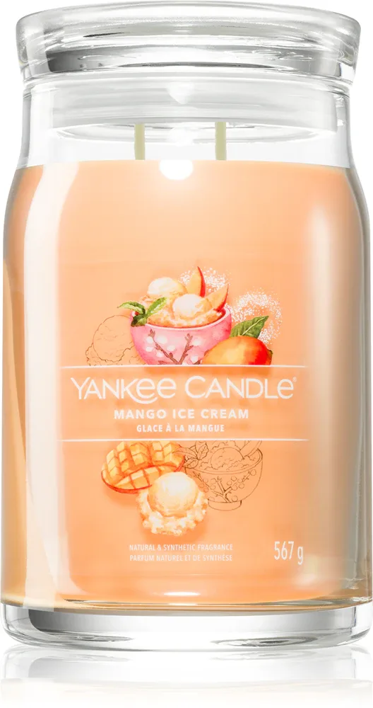 Yankee Candle Mango Ice Cream - Ароматическая свеча Signature