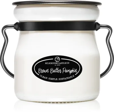 Milkhouse Candle Co. Creamery Brown Butter Pumpkin - Ароматическая свеча Кремовый баночка Cream Jar, 142 г