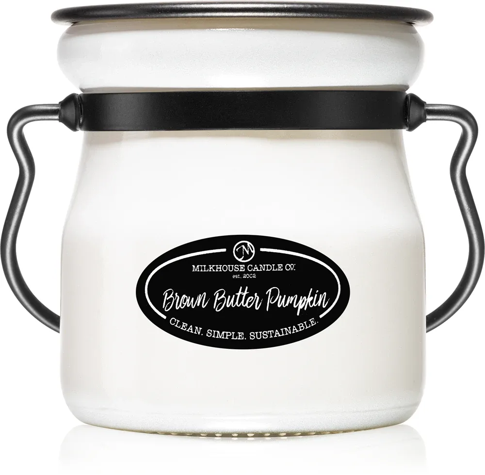 Milkhouse Candle Co. Creamery Brown Butter Pumpkin - Ароматическая свеча Кремовый баночка Cream Jar, 142 г
