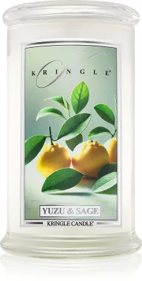 Kringle Candle Yuzu & Sage - Ароматическая свеча, 623 г